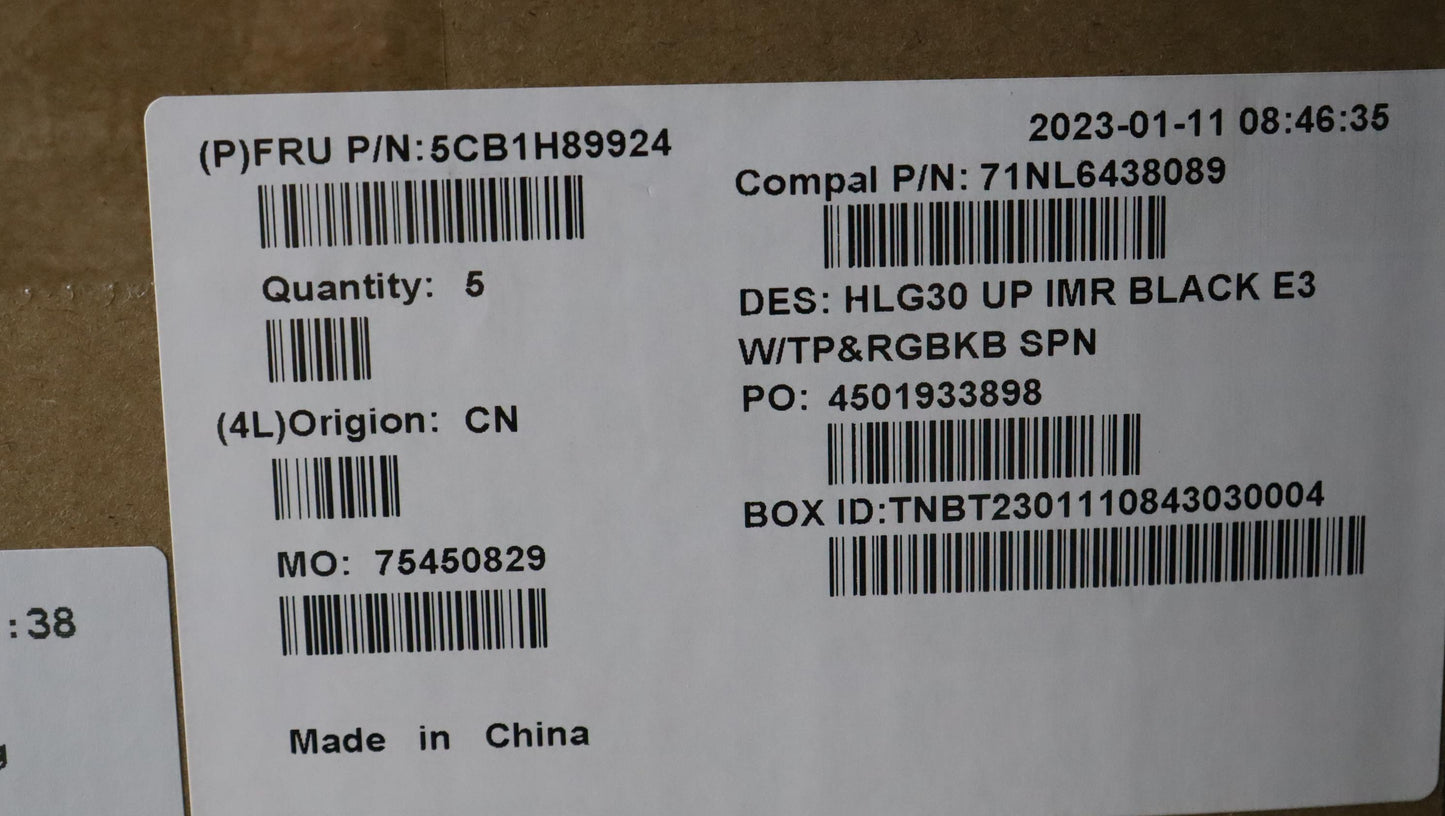 Lenovo Cover Uppercaseasmspa C82S9Rgb - 5CB1H89924