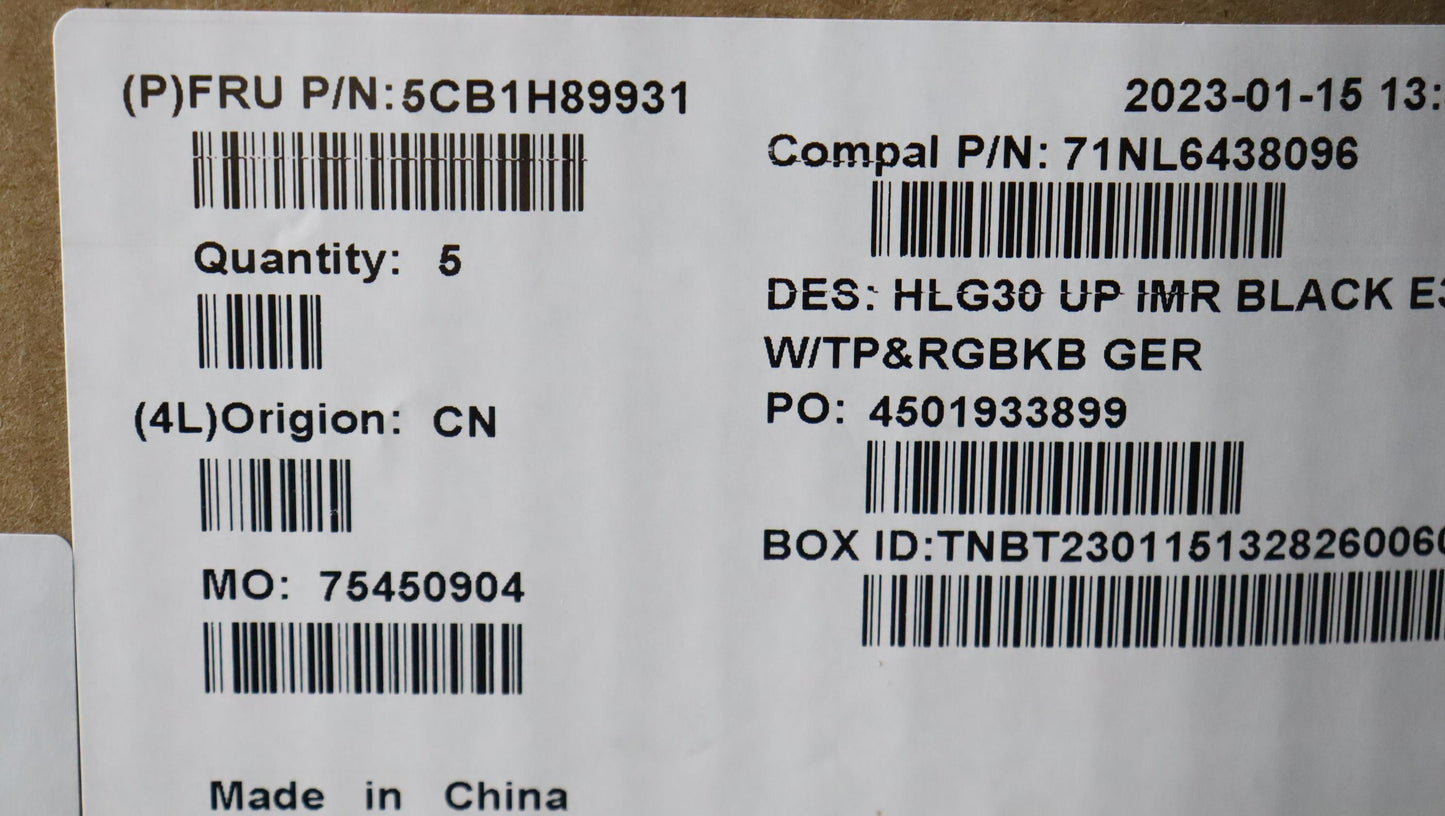 Lenovo Cover Uppercaseasmger C82S9Rgb - 5CB1H89931