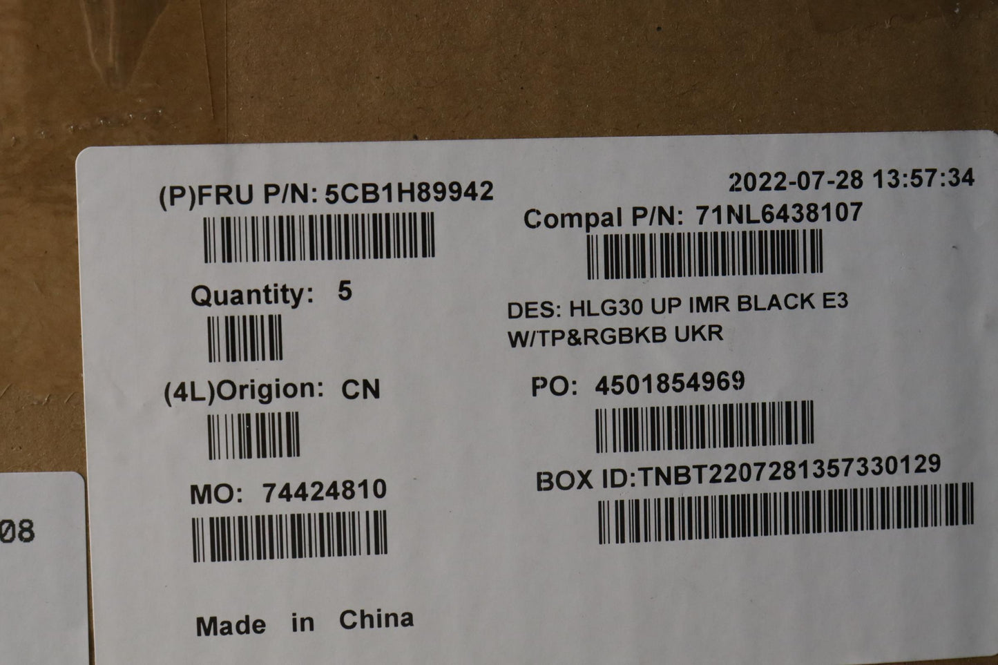 Lenovo Cover Uppercaseasmukr C82S9Rgb - 5CB1H89942