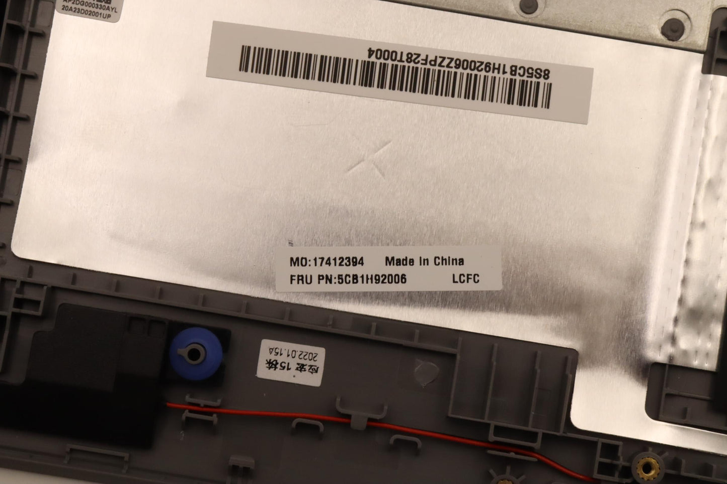 Lenovo Cover Upper Case Asmnordic L82 - 5CB1H92006