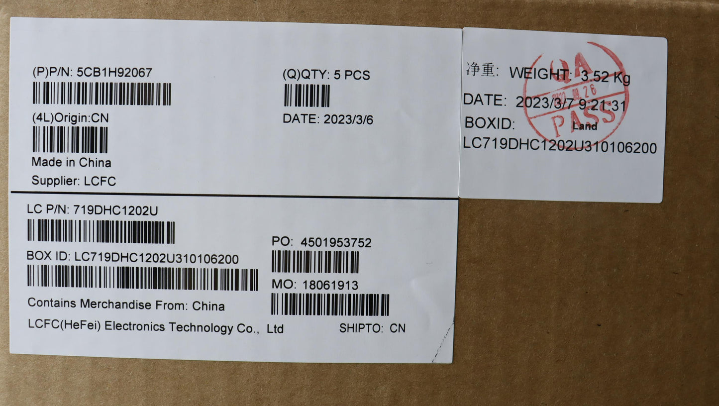 Lenovo Cover Upper Case Asmla Spa L82 - 5CB1H92067