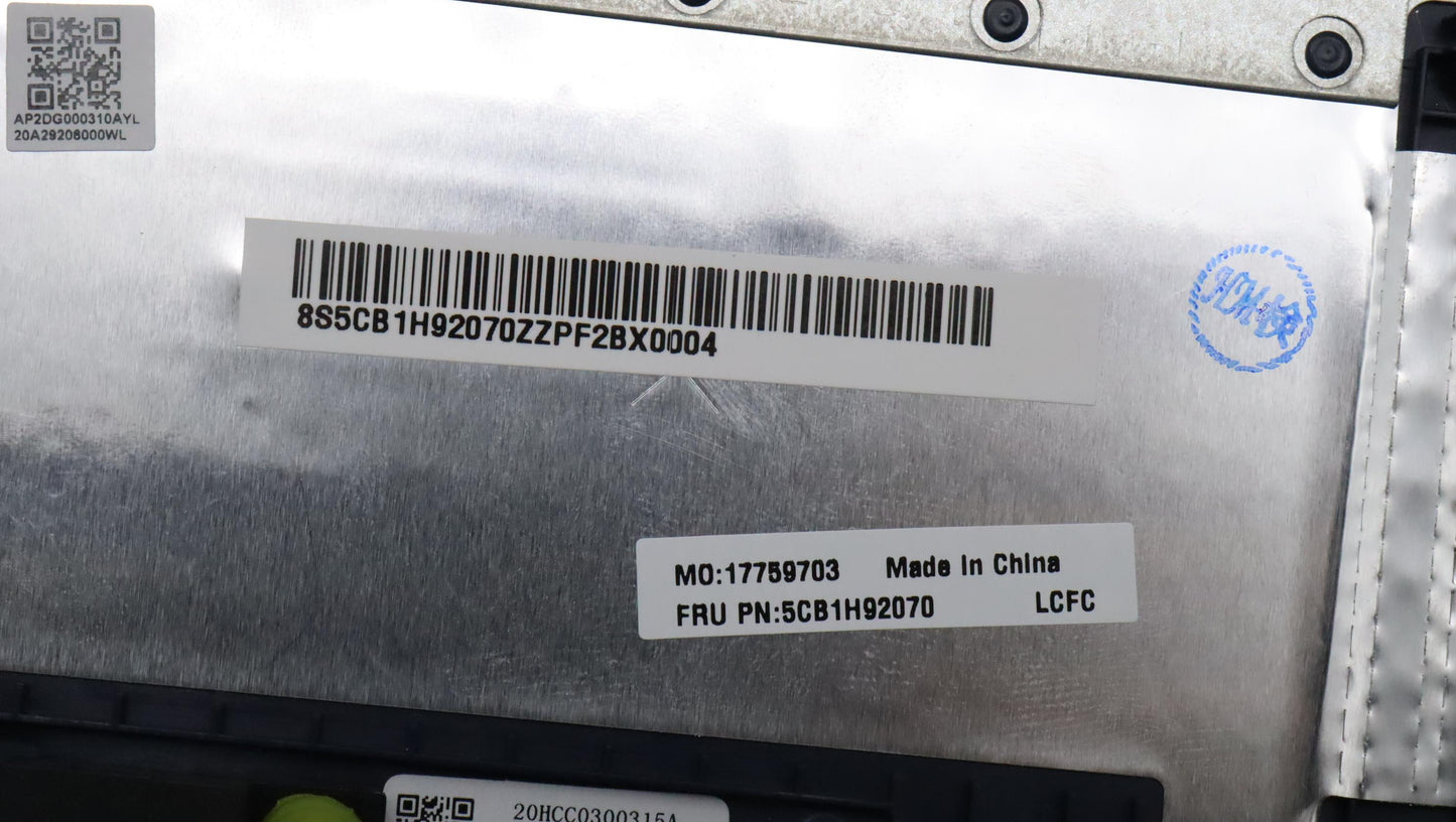 Lenovo Cover Upper Case Asmrus L82Qd - 5CB1H92070