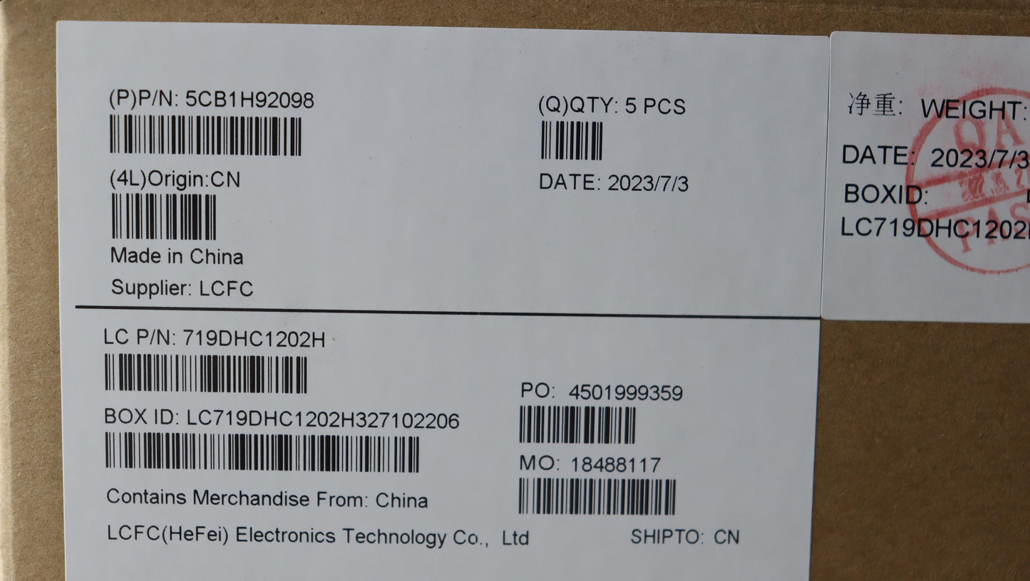 Lenovo Cover Upper Case Asmla Spa L82 - 5CB1H92098