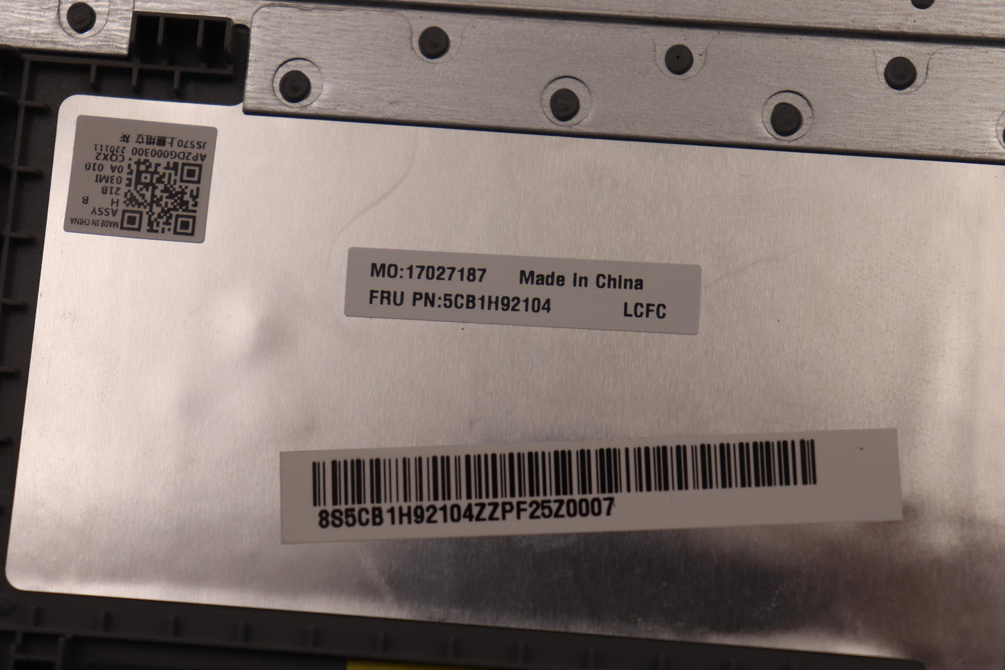 Lenovo Cover Upper Case Asmsws L82Qd - 5CB1H92104