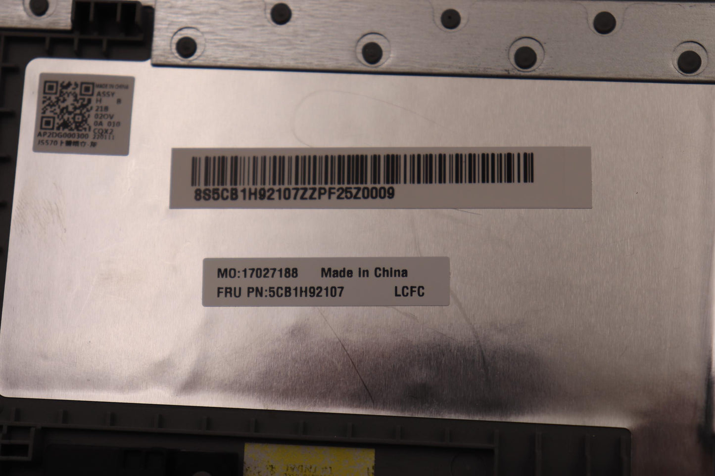 Lenovo Cover Upper Case Asmtur L82Qd - 5CB1H92107
