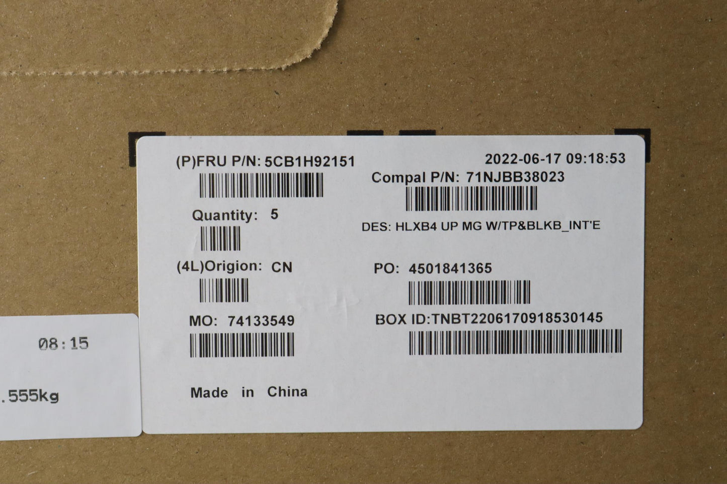 Lenovo Cover Upper Case Assembly Euro - 5CB1H92151