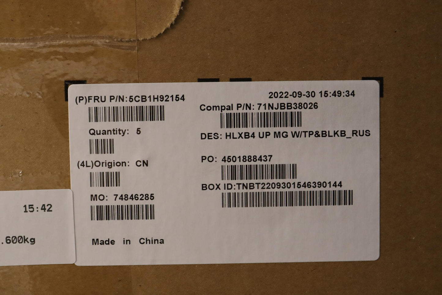 Lenovo Cover Upper Case Assembly Rus - 5CB1H92154