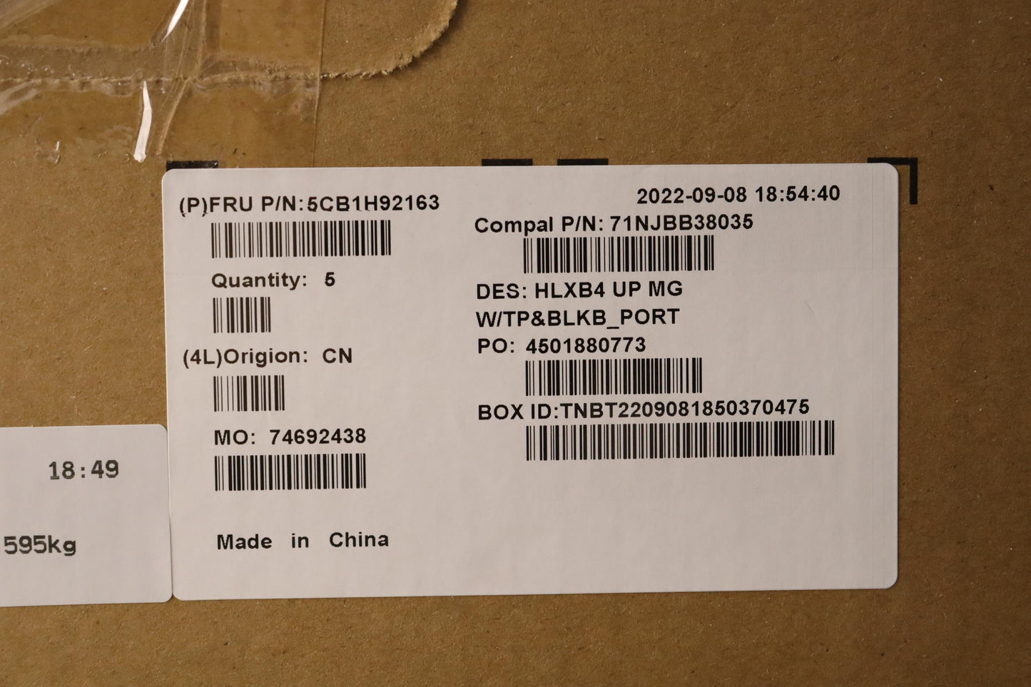 Lenovo Cover Upper Case Assembly Por - 5CB1H92163
