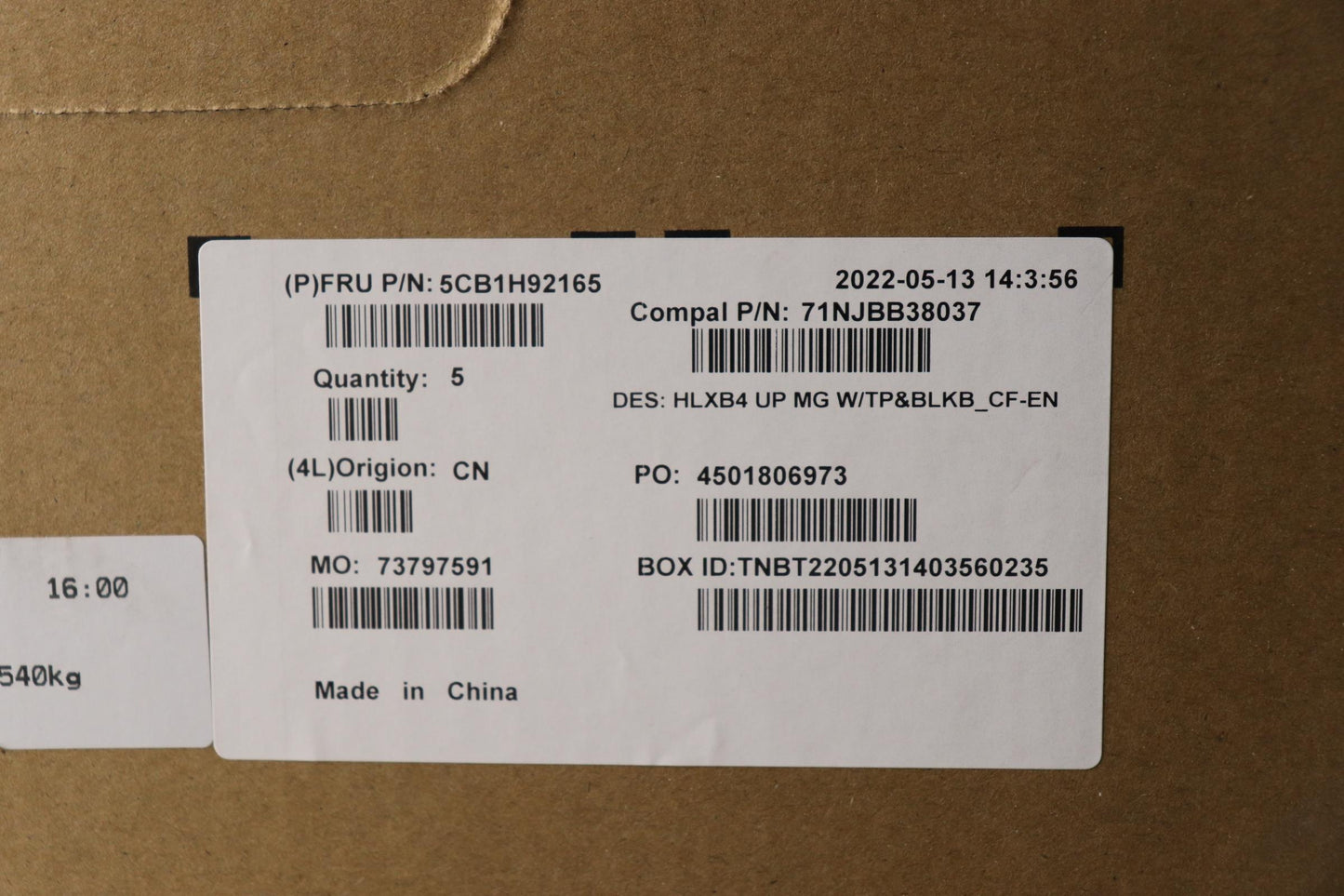 Lenovo Cover Upper Case Assembly Fra/ - 5CB1H92165