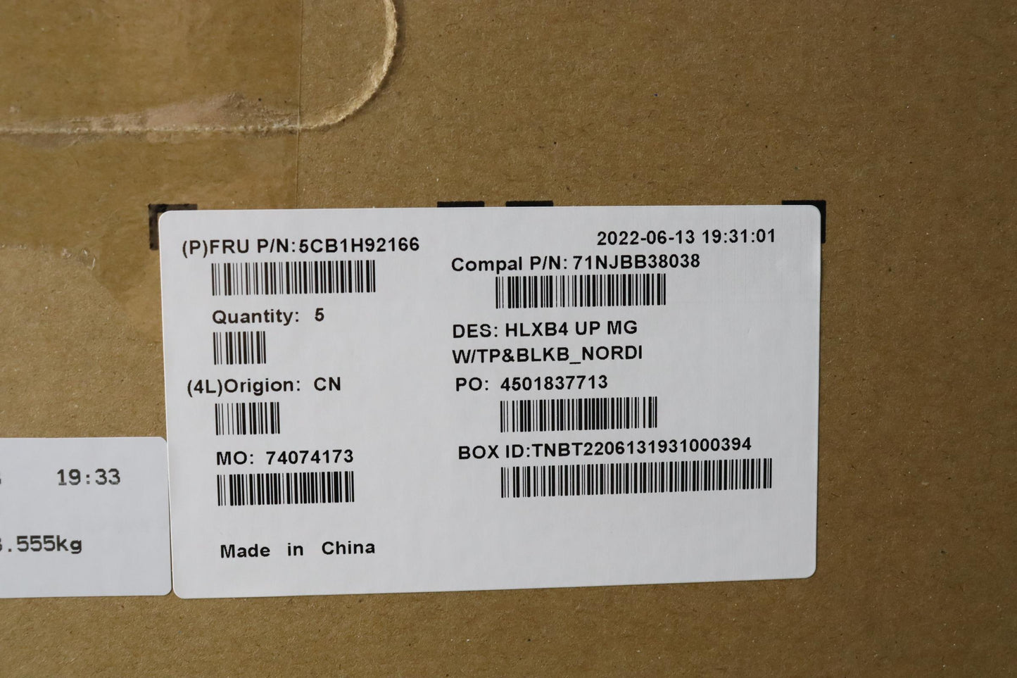 Lenovo Cover Upper Case Assembly Nord - 5CB1H92166