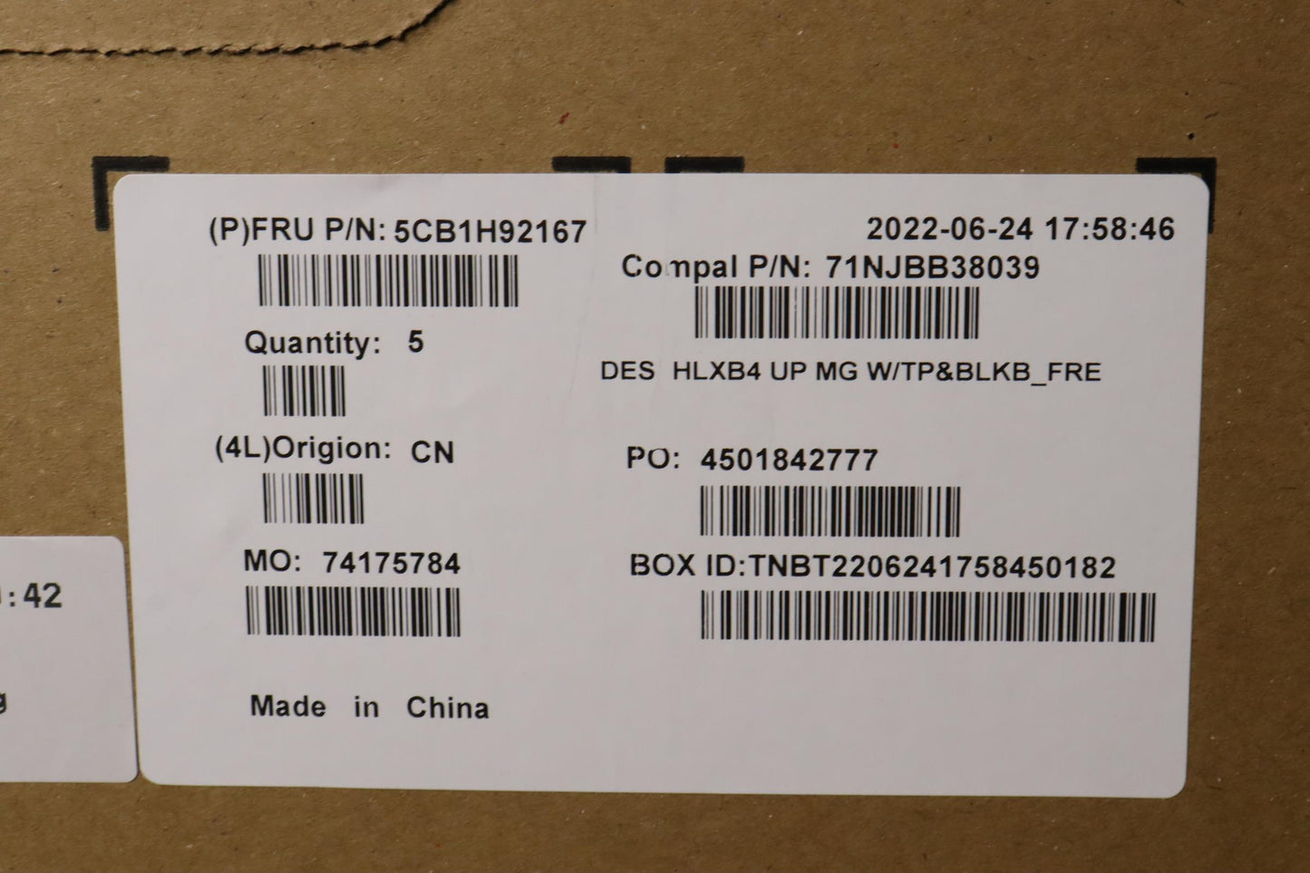 Lenovo Cover Upper Case Assembly Fra - 5CB1H92167