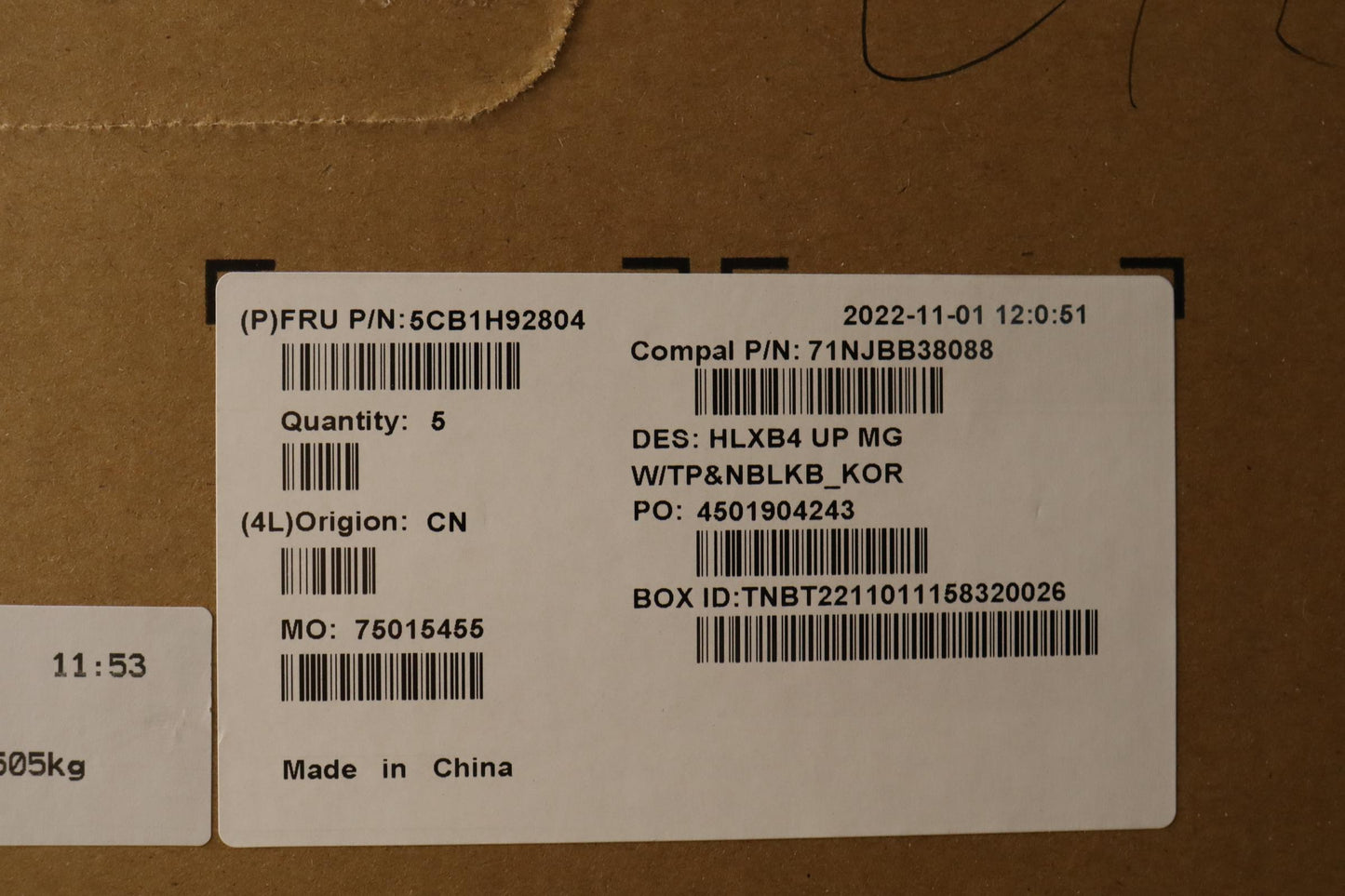 Lenovo Cover Upper Case Assembly Kor - 5CB1H92804