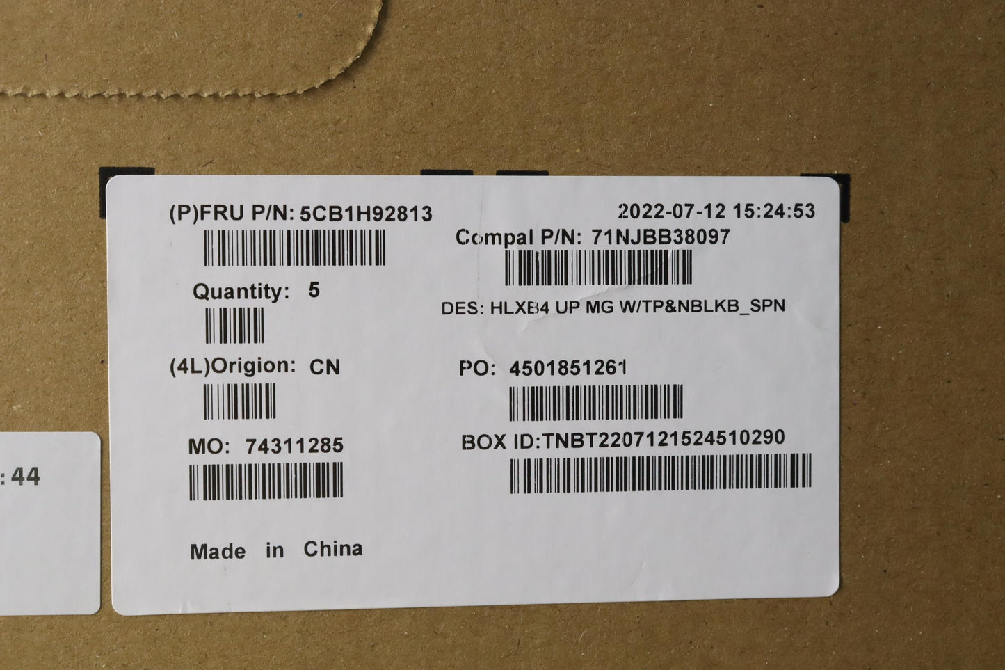 Lenovo Cover Upper Case Assembly Spa - 5CB1H92813