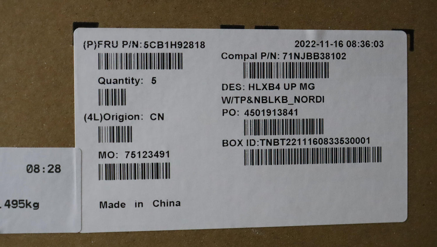 Lenovo Cover Upper Case Assembly Nord - 5CB1H92818