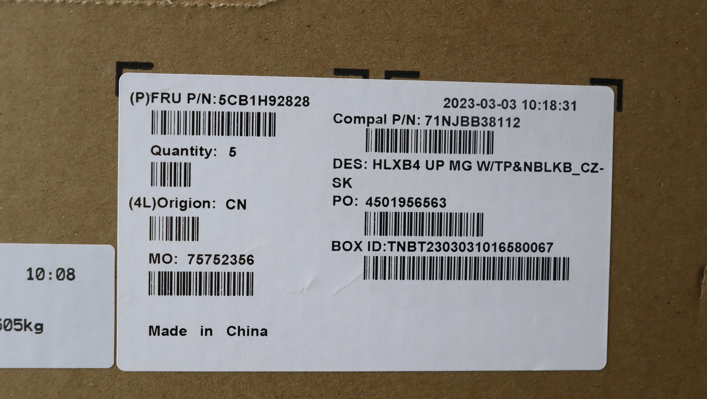 Lenovo Cover Upper Case Assembly Cze/ - 5CB1H92828