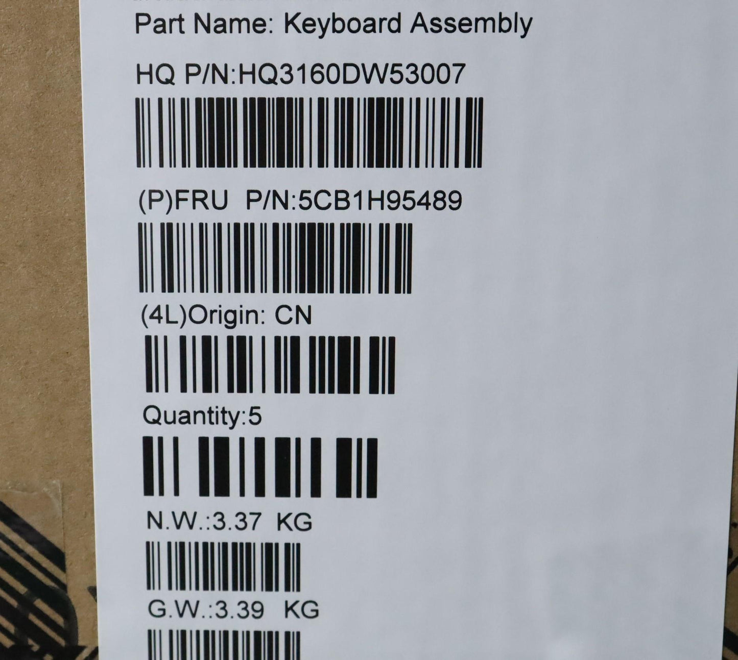 Lenovo Cover Upper Case Assembly Spa - 5CB1H95489
