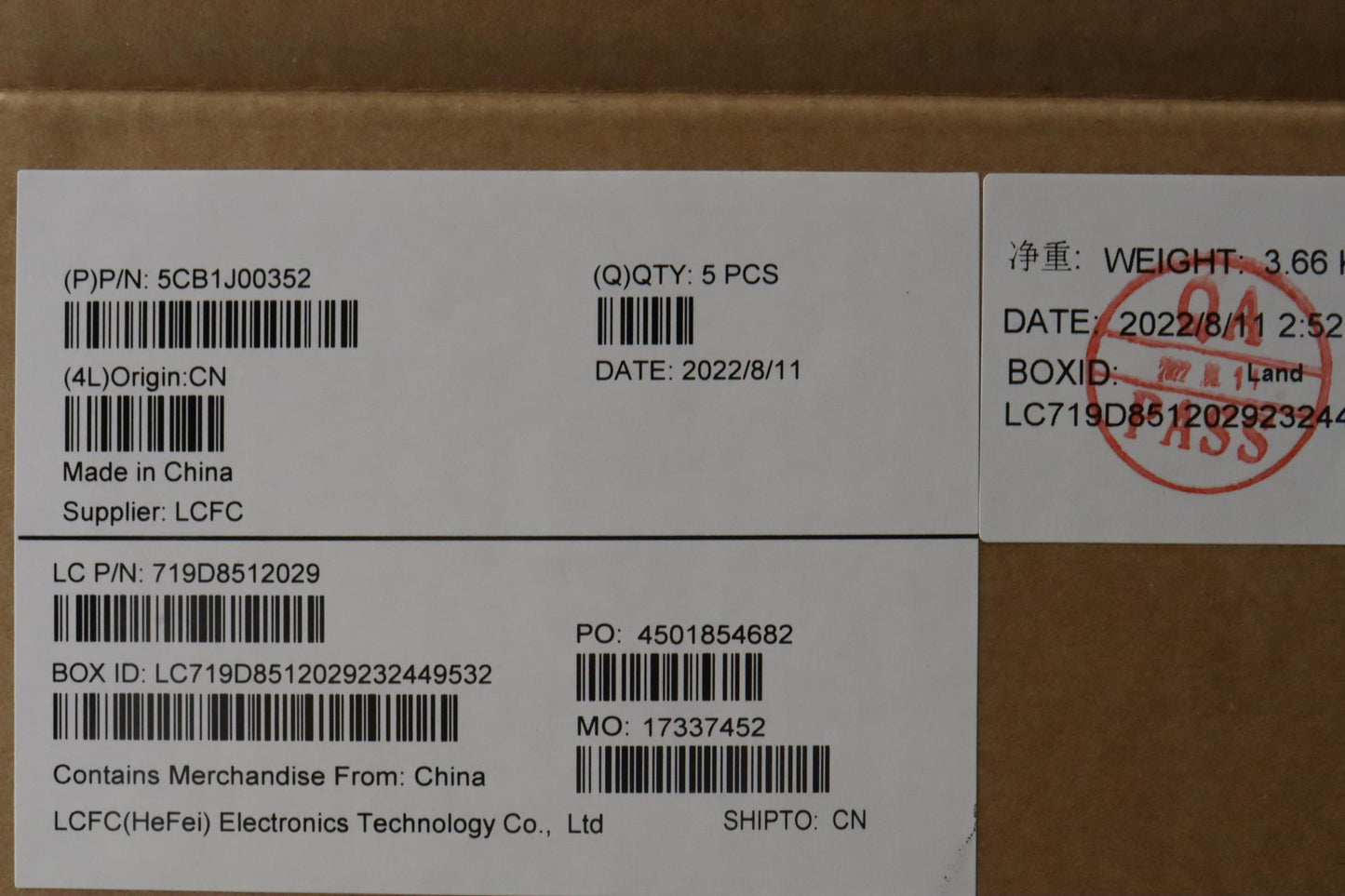 Lenovo Cover Upper Case Asmgrel82Sffp - 5CB1J00352