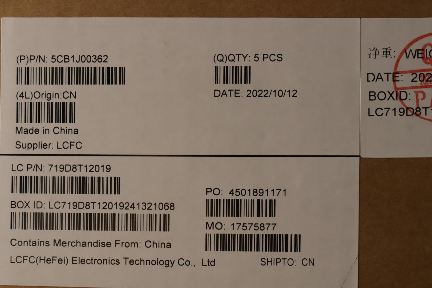 Lenovo Cover Upper Case Asmporl82Sffp - 5CB1J00362