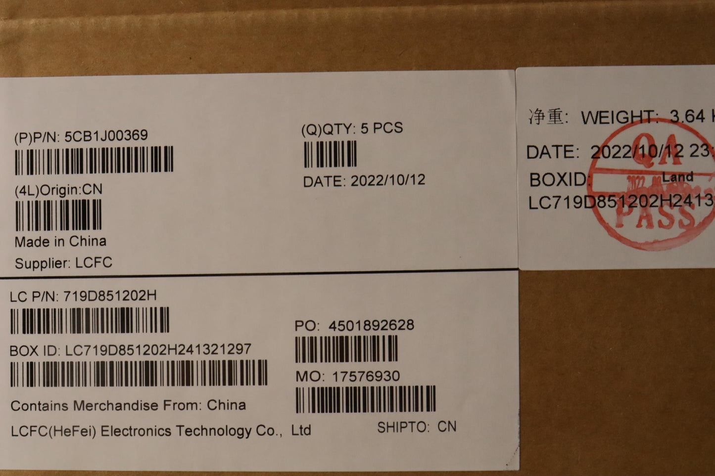Lenovo Cover Upper Case Asmturl82Sffp - 5CB1J00369