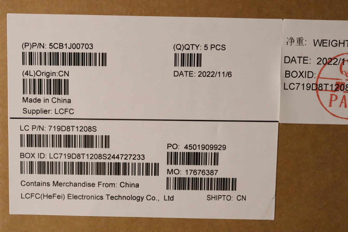 Lenovo Cover Upper Case Asmbell82Sffp - 5CB1J00703