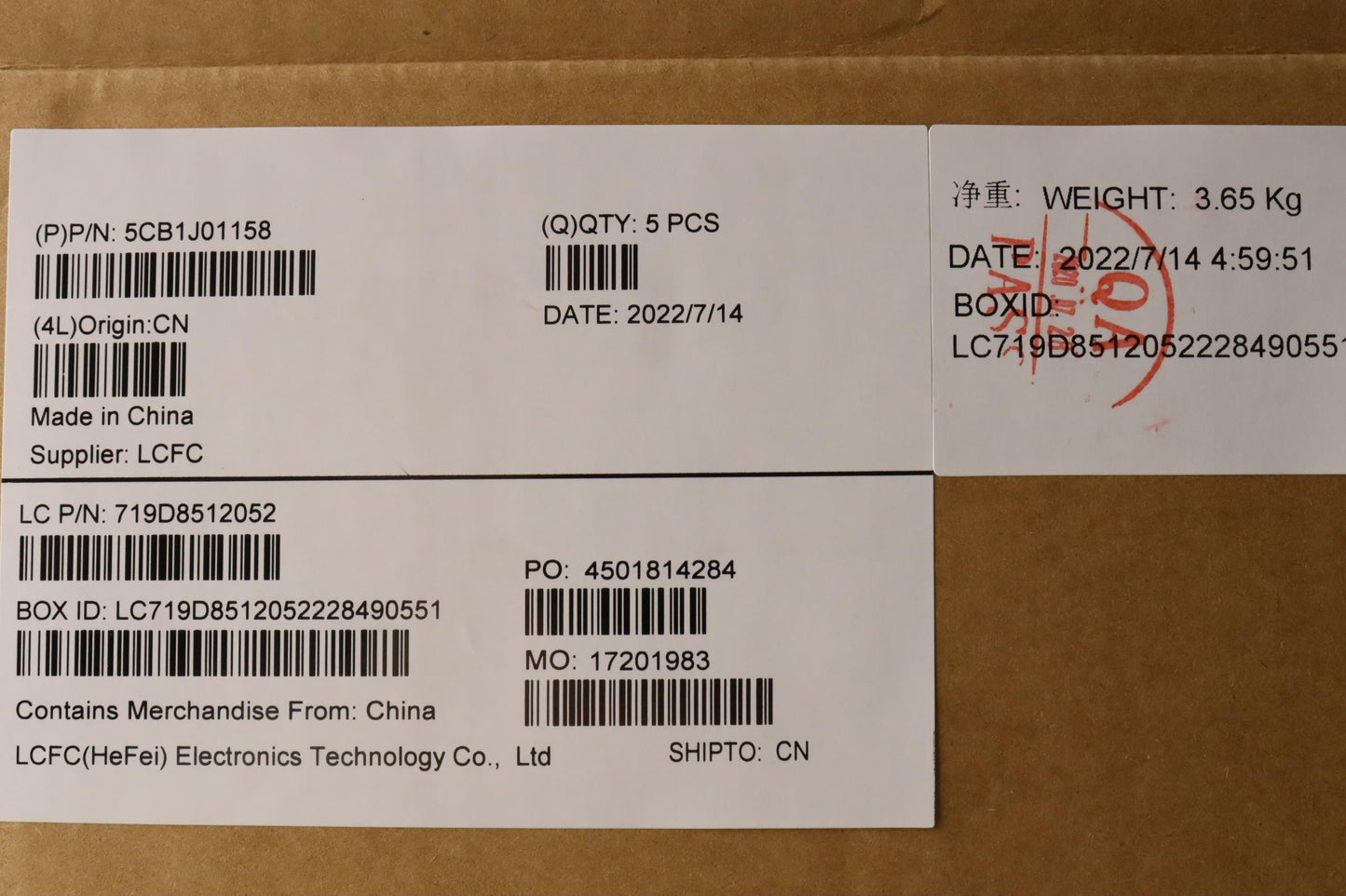Lenovo Cover Upper Case Asmkorl82Sffp - 5CB1J01158
