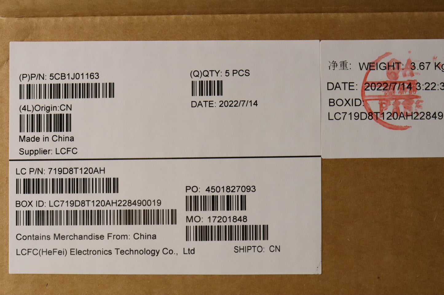 Lenovo Cover Upper Case Asmslvl82Sffp - 5CB1J01163