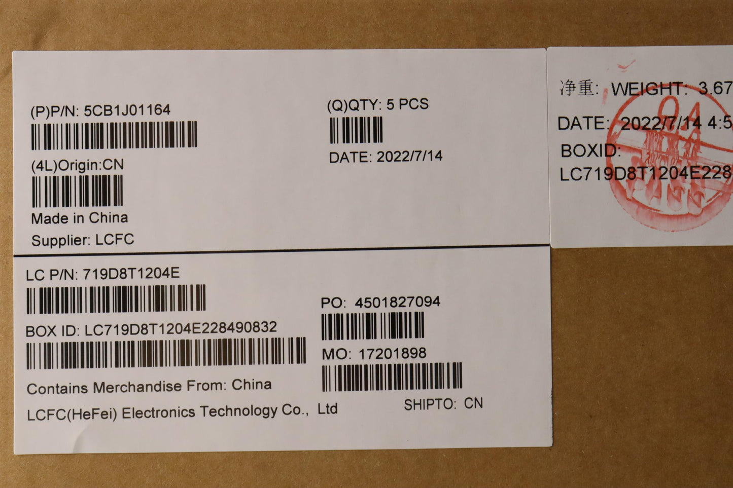 Lenovo Cover Upper Case Asmspal82Sffp - 5CB1J01164