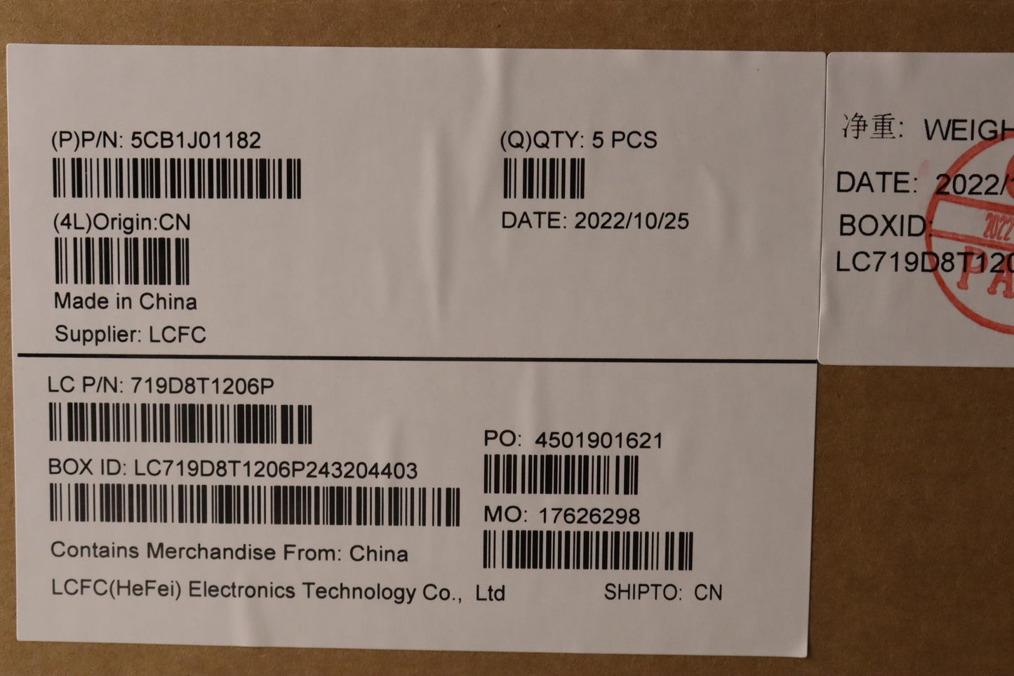 Lenovo Cover Upper Case Asmgerl82Sffp - 5CB1J01182
