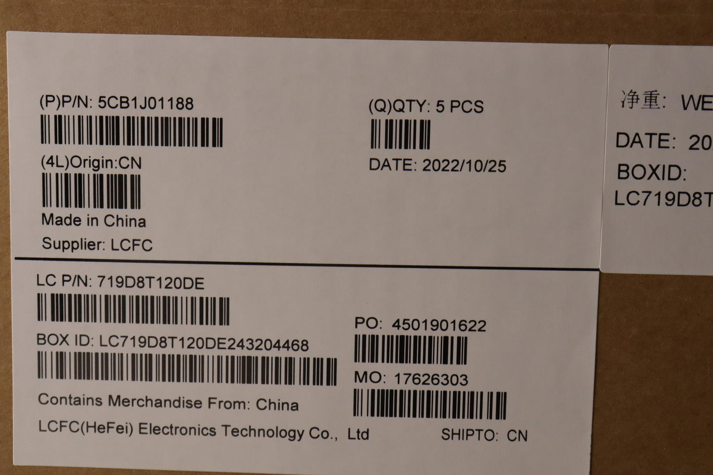 Lenovo Cover Upper Case Asmital82Sffp - 5CB1J01188