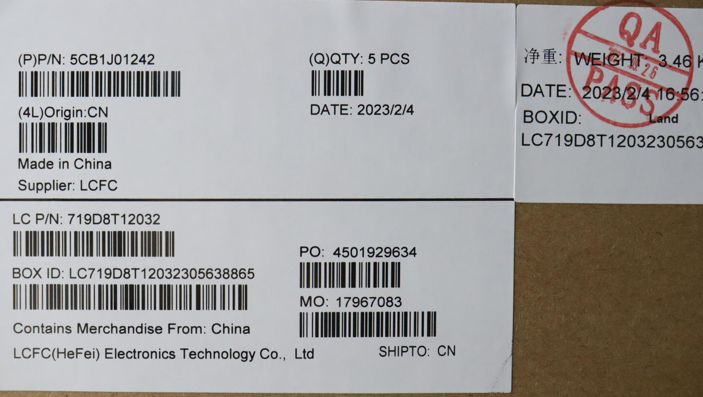 Lenovo Cover Upper Case Asmfral82Sffp - 5CB1J01242