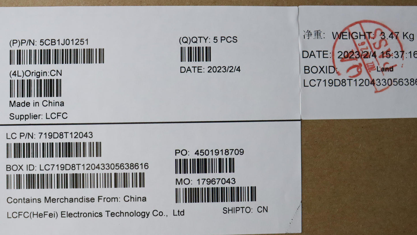 Lenovo Cover Upper Case Asmital82Sffp - 5CB1J01251