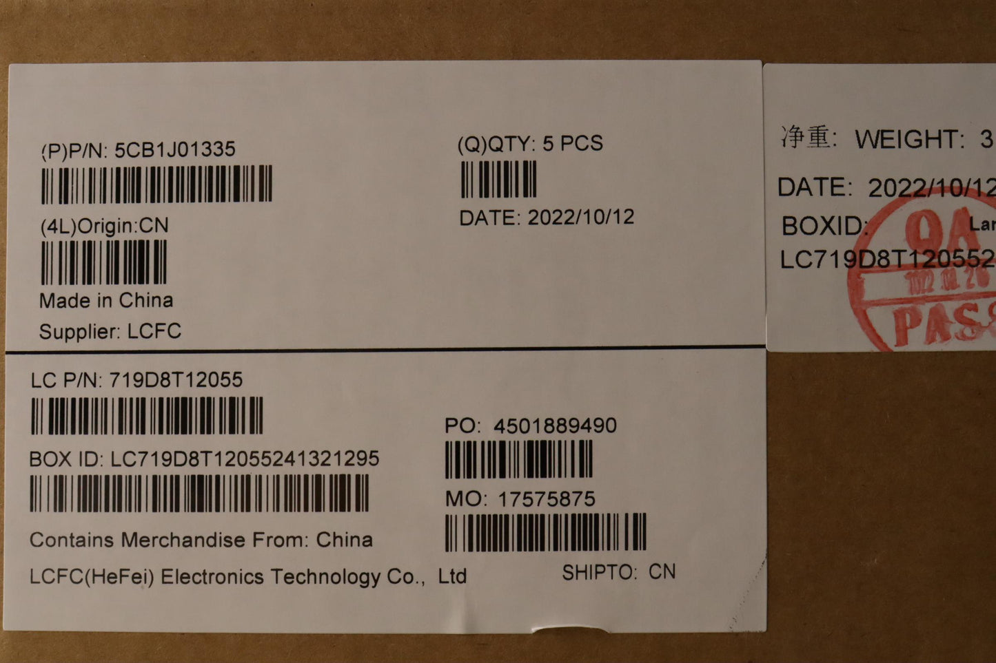Lenovo Cover Uppercaseasmeuroengl82Sf - 5CB1J01335