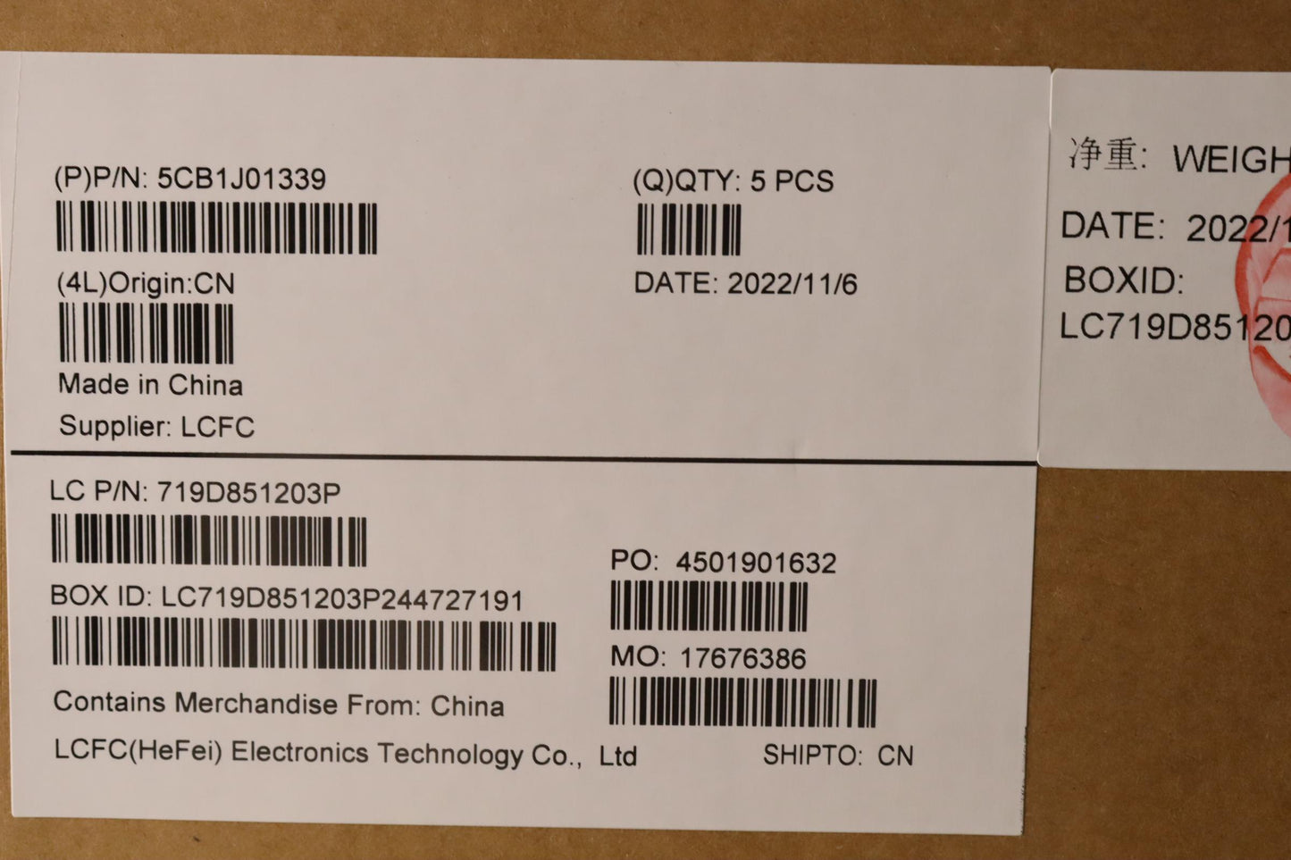 Lenovo Cover Upper Case Asmgerl82Sfnf - 5CB1J01339