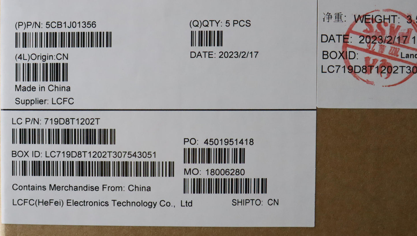 Lenovo Cover Upper Caseasmthail82Sfnf - 5CB1J01356