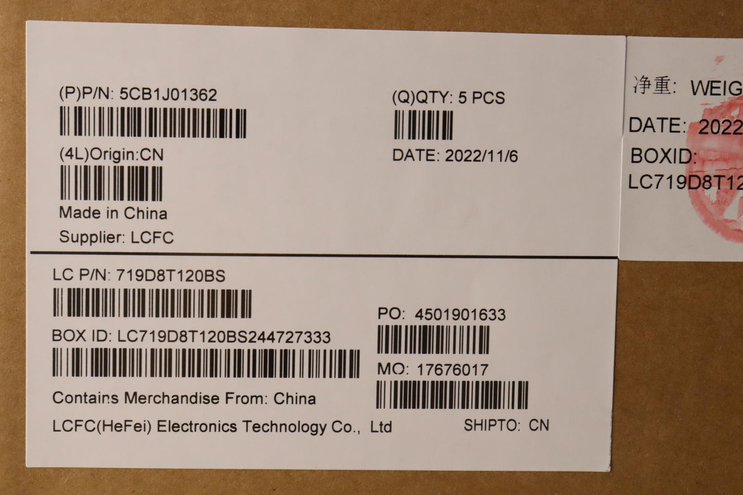 Lenovo Cover Upper Case Asmbell82Sfnf - 5CB1J01362