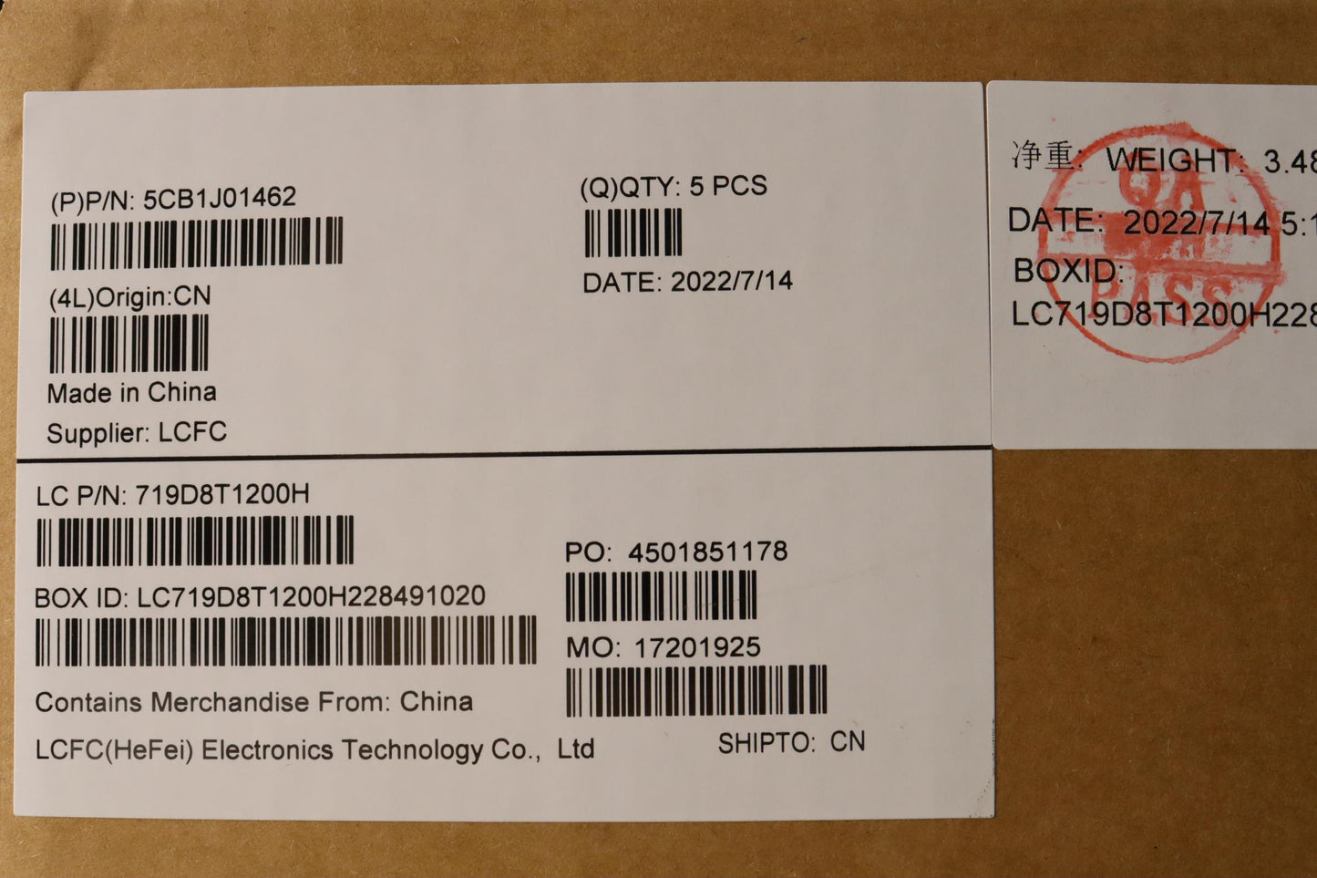 Lenovo Cover Upper Case Asmfral82Sfnf - 5CB1J01462