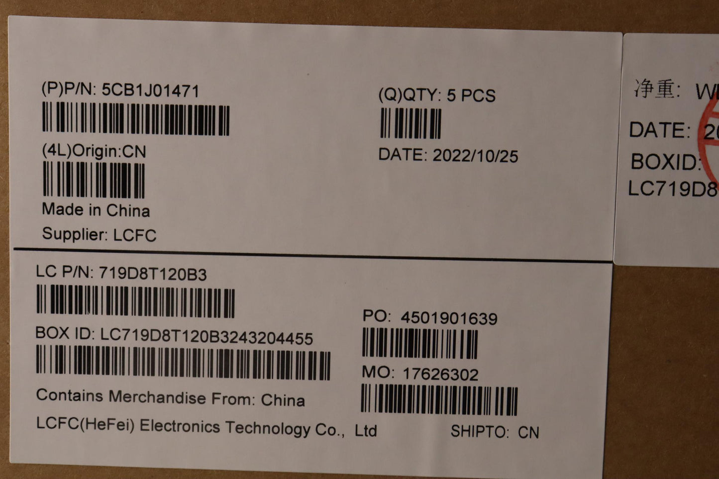 Lenovo Cover Upper Case Asmital82Sfnf - 5CB1J01471