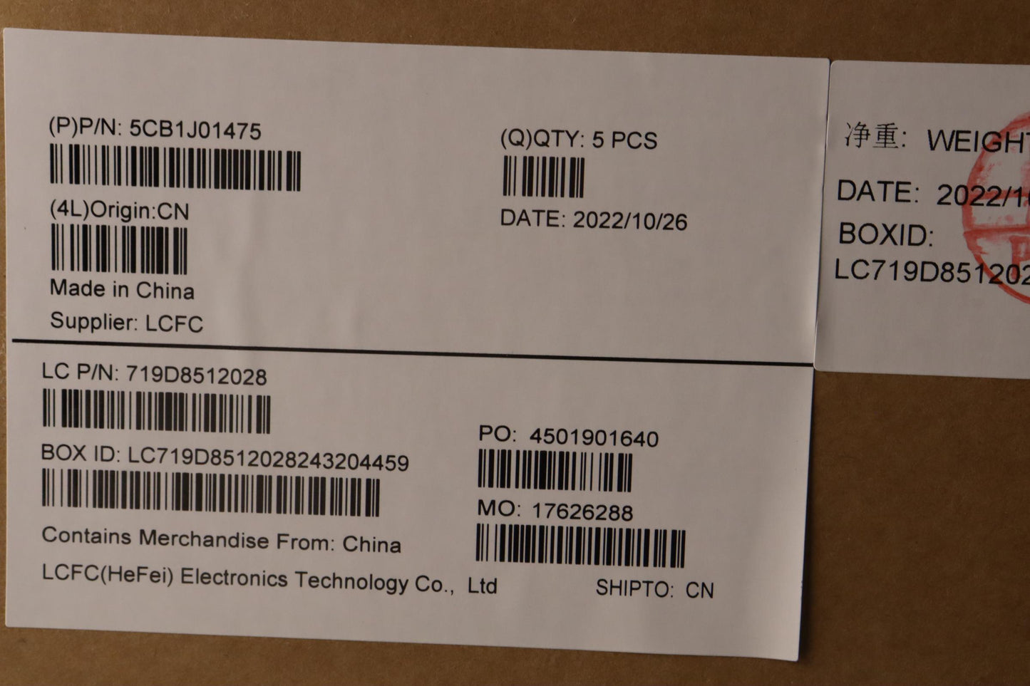 Lenovo Cover Uppercaseasmnordicl82Sfn - 5CB1J01475