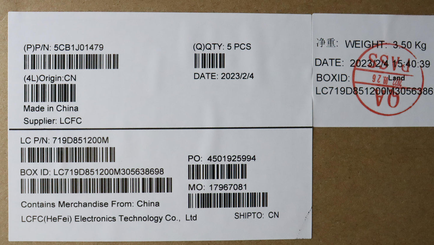 Lenovo Cover Upper Case Asmspal82Sfnf - 5CB1J01479