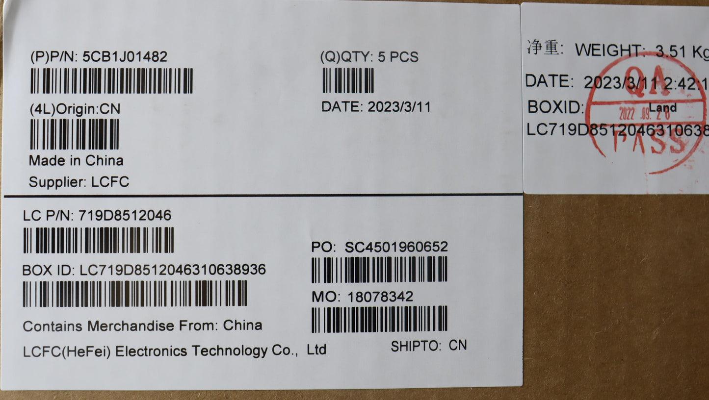 Lenovo Cover Upper Caseasmthail82Sfnf - 5CB1J01482