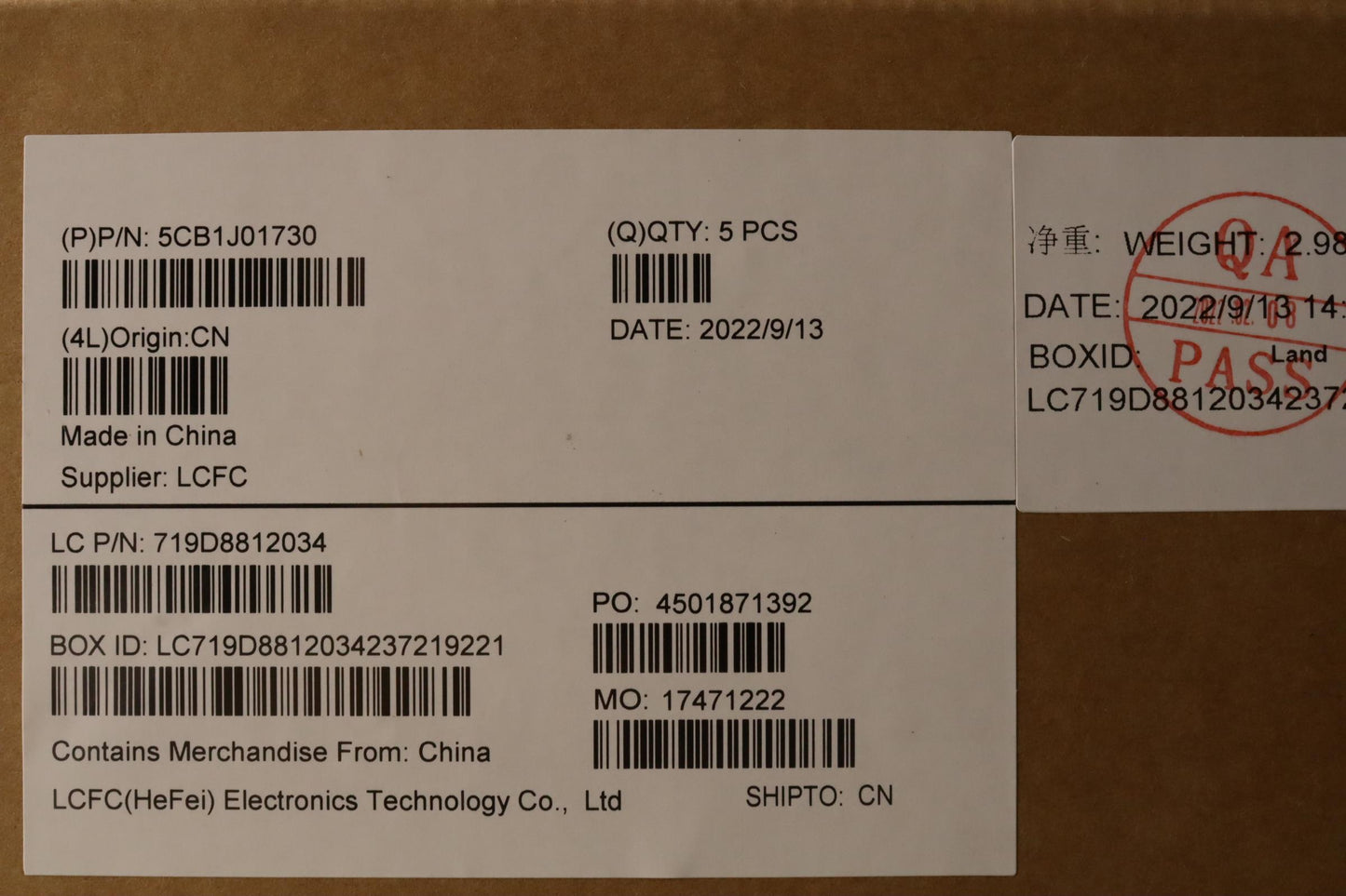 Lenovo Cover Upper Case Asmspa L82Qc - 5CB1J01730