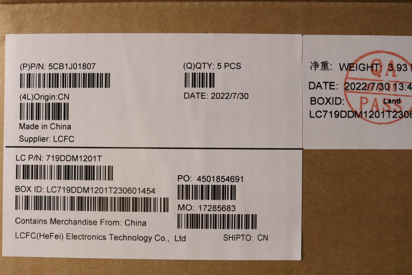 Lenovo Cover Upper Case Asmnordic L82 - 5CB1J01807
