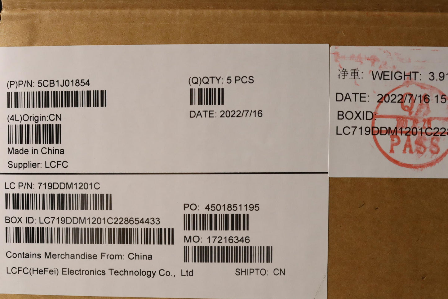 Lenovo Cover Upper Case Asmbel L82Qg - 5CB1J01854