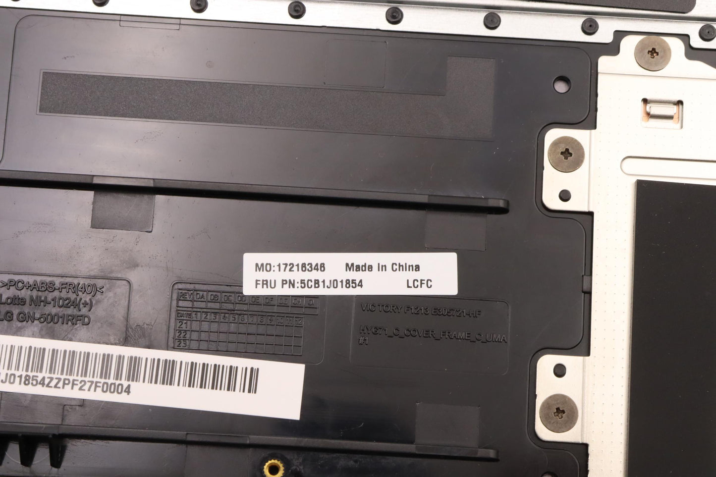 Lenovo Cover Upper Case Asmbel L82Qg - 5CB1J01854