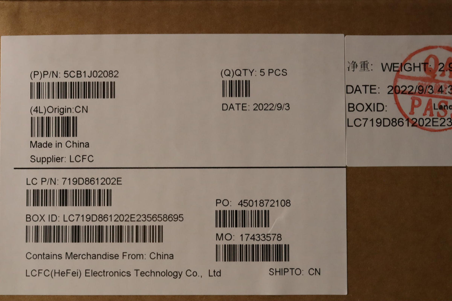 Lenovo Cover Upper Case Asmeuro Eng L - 5CB1J02082