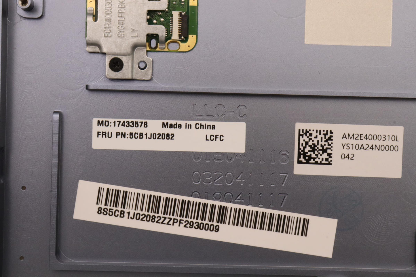 Lenovo Cover Upper Case Asmeuro Eng L - 5CB1J02082