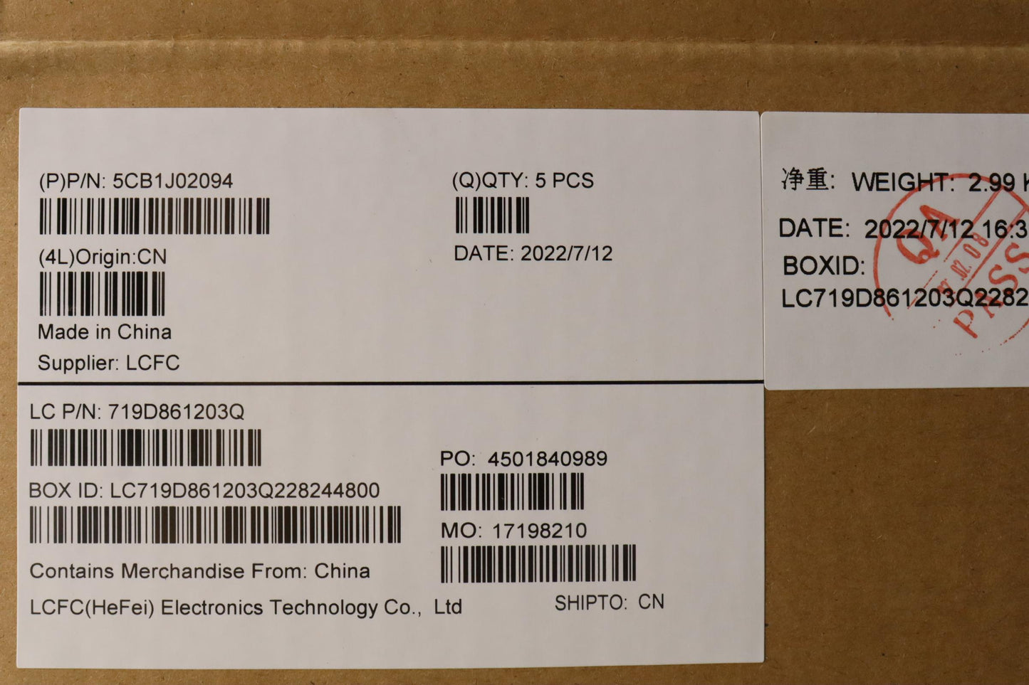 Lenovo Cover Upper Case Asmla Spa L82 - 5CB1J02094