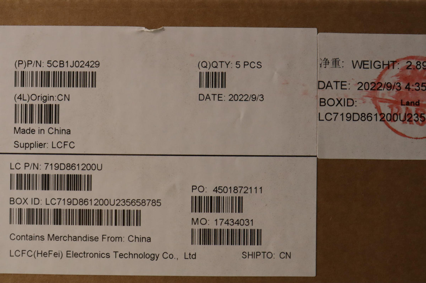 Lenovo Cover Upper Case Asmla Spa L82 - 5CB1J02429