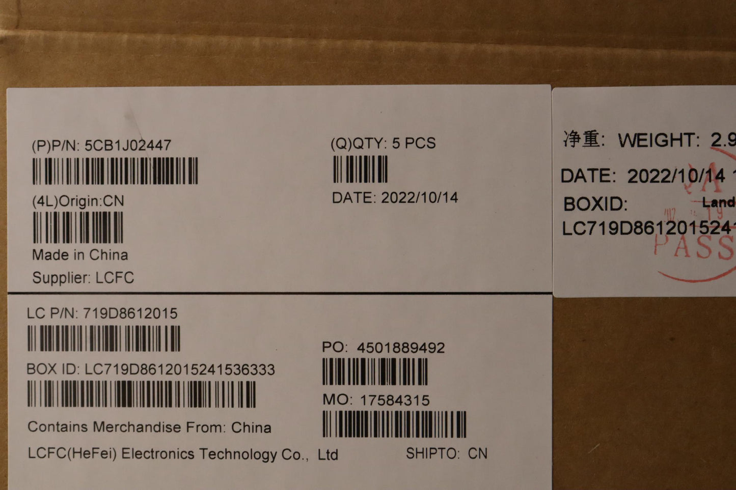 Lenovo Cover Upper Case Asmtur L82Qe - 5CB1J02447