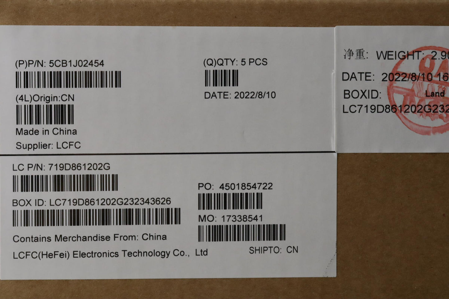 Lenovo Cover Upper Case Asmbel L82Qe - 5CB1J02454
